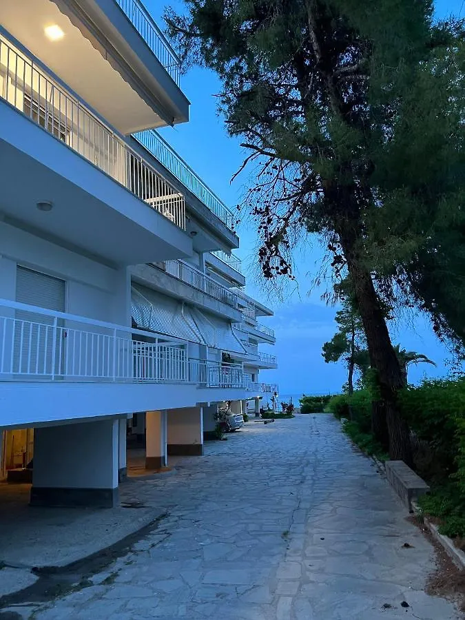 Beach Next To The House Agni Hanioti Grekland